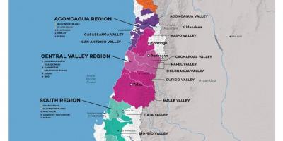 Чилийн дарс орны газрын зураг